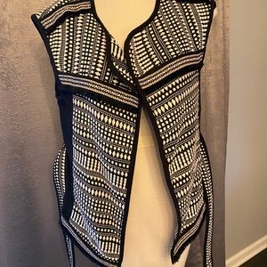 H&M Ivory/Black Vest
